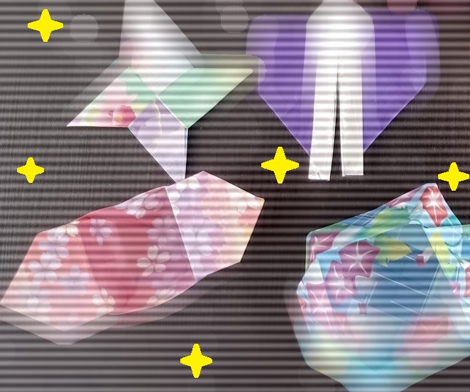 折り紙で作ってみた♪